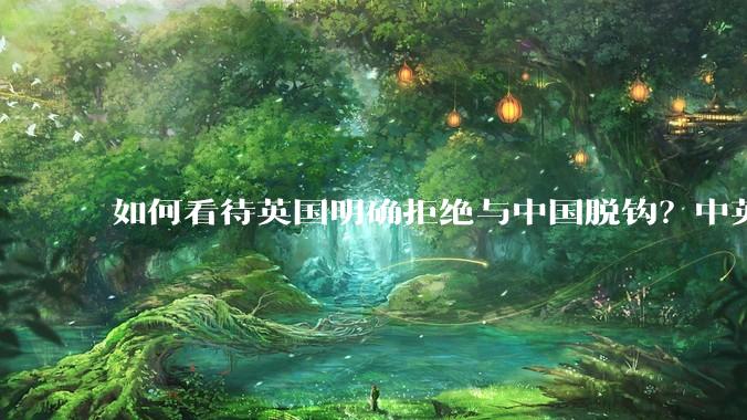 如何看待英国明确拒绝与中国脱钩？中英两国有什么可以合作的地方？