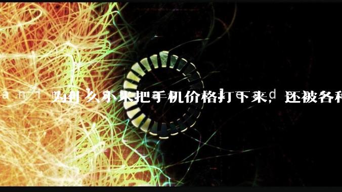 为什么小米把手机价格打下来，还被各种人骂？